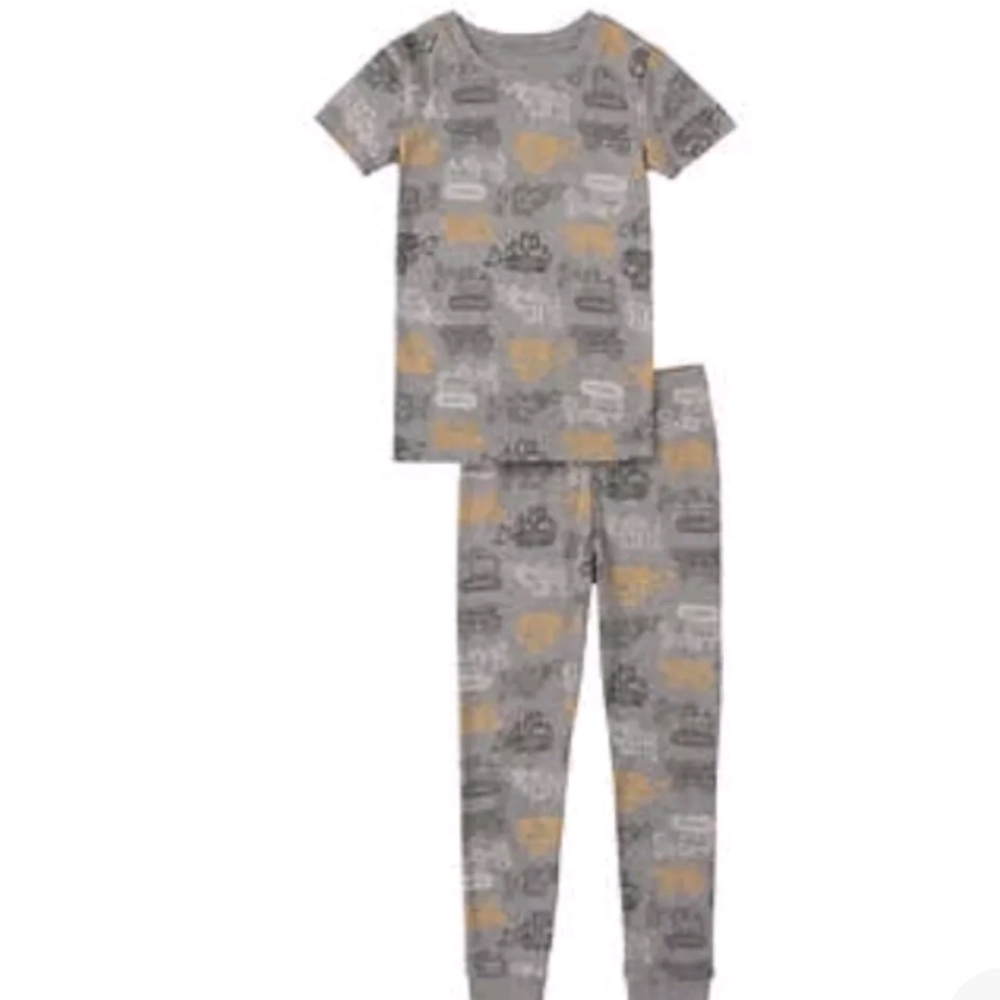 New! Kids Headquarters Kids' boys 4-Piece Cotton PJ Set Construction size 6 NWT! - Picture 4 of 9